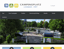 Tablet Screenshot of campingplatz-lohmar.de